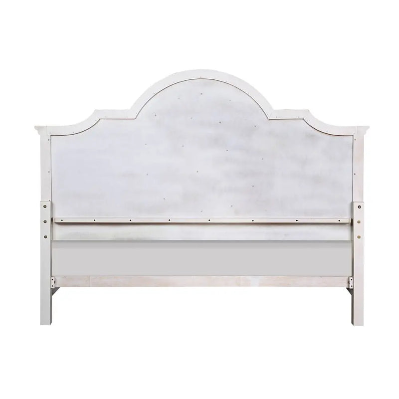 Aziel California King Bed w/Drawers, Antique White Finish iHome Studio