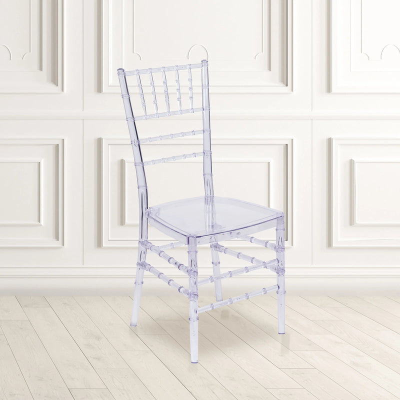 Bernie Crystal Ice Blue Stacking Chiavari Chair iHome Studio