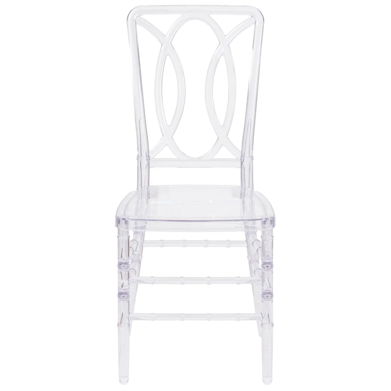 Bernie Crystal Ice Stacking Chair with Designer Back - Event Chair iHome Studio
