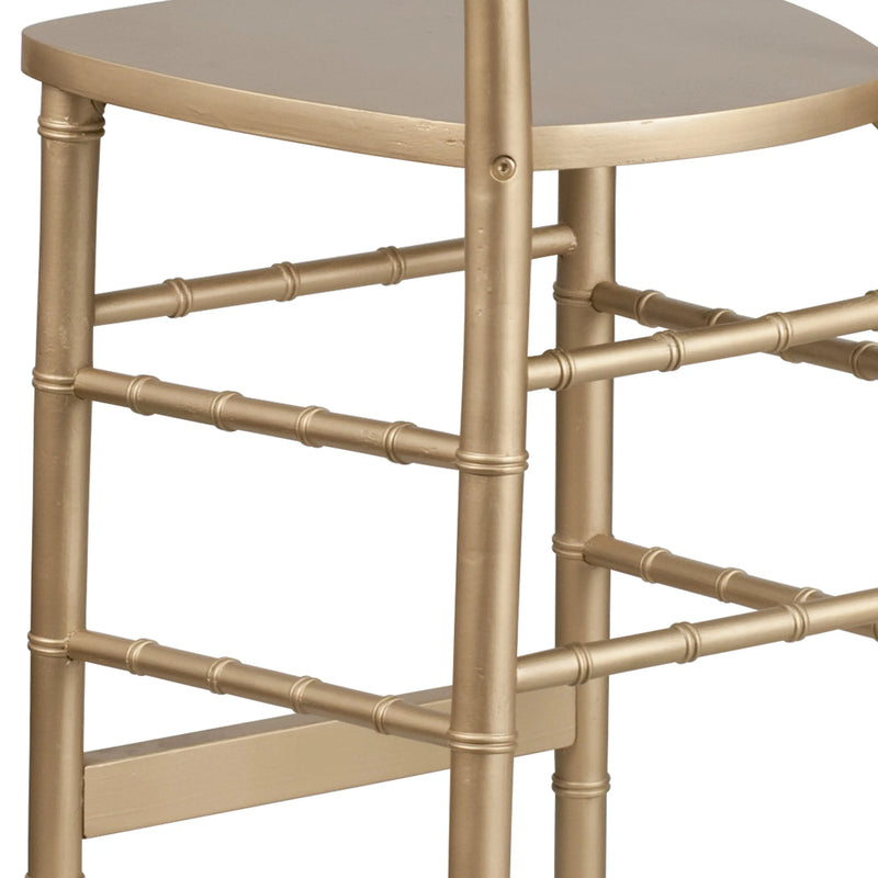 Boston Gold Wood Chiavari Barstool iHome Studio