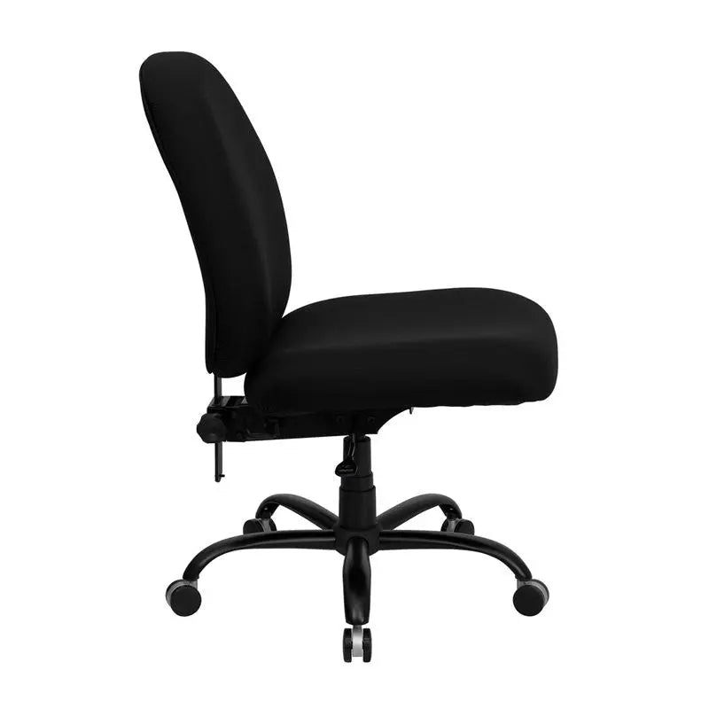 Boswell Big & Tall Black Fabric Modern Executive Swivel Chair iHome Studio