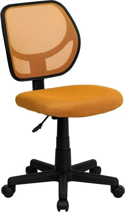 Boswell Low-Back Orange Mesh Swivel Home/Office Task Chair iHome Studio