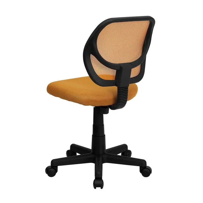 Boswell Low-Back Orange Mesh Swivel Home/Office Task Chair iHome Studio