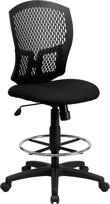 Boswell Mid-Back Back Professional Drafting Chair w/Fabric Seat iHome Studio