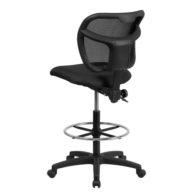 Boswell Mid-Back Black Mesh Office Professional Drafting Chair iHome Studio