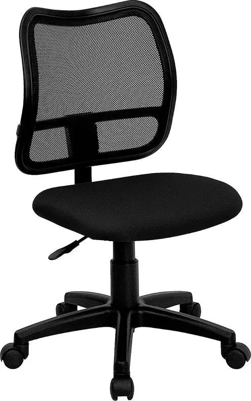 Boswell Mid-Back Black Mesh Swivel Home/Office Task Chair iHome Studio