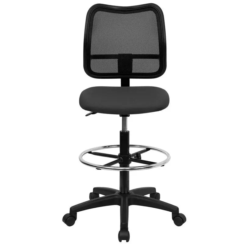 Boswell Mid-Back Gray Mesh Professional Drafting Chair iHome Studio