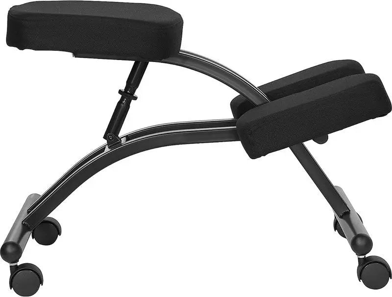 Boswell Portable Ergonomic Kneeling Chair in Black Fabric iHome Studio