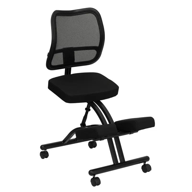 Boswell Portable Ergonomic Kneeling Chair w/Black Mesh Back iHome Studio