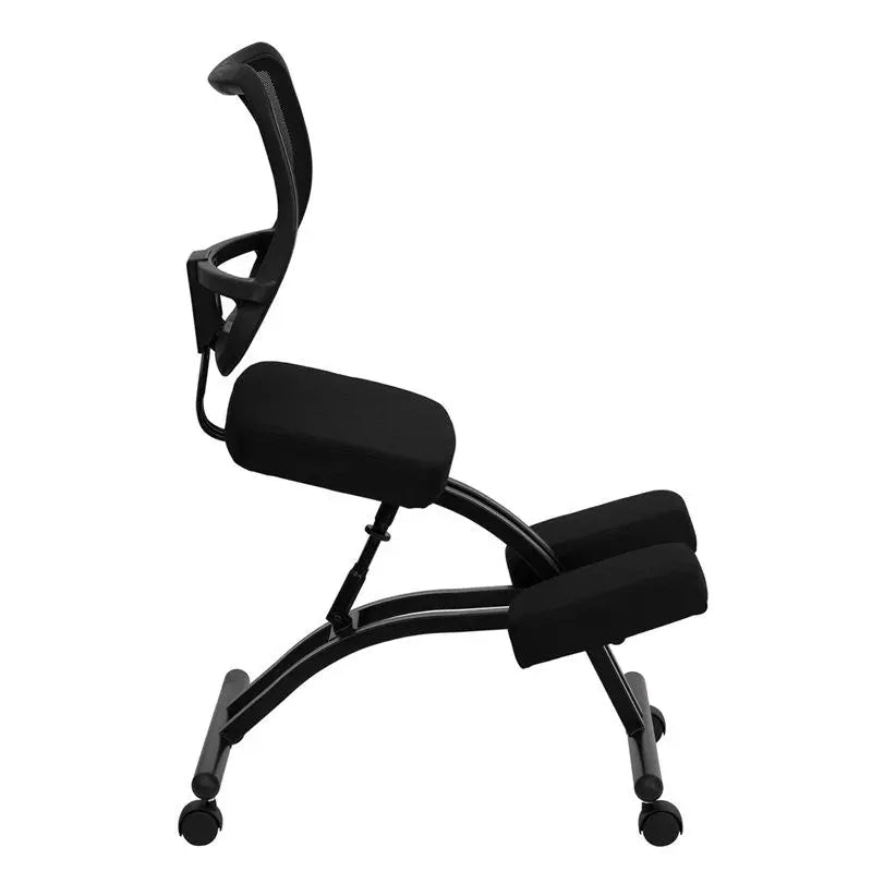 Boswell Portable Ergonomic Kneeling Chair w/Black Mesh Back iHome Studio