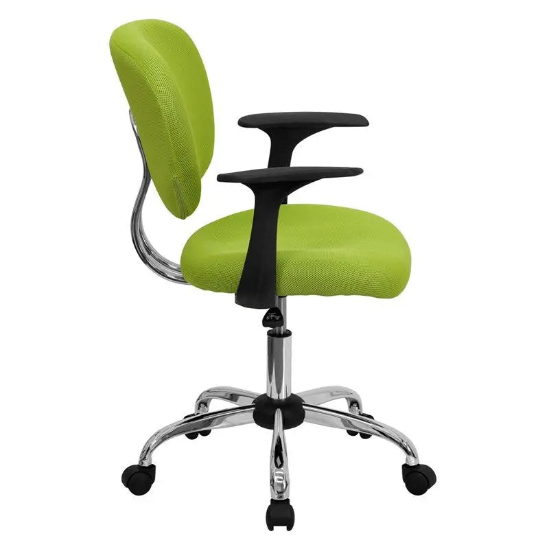 Brielle Mid-Back Apple Green Mesh Swivel Home/Office Task Chair w/Arms iHome Studio