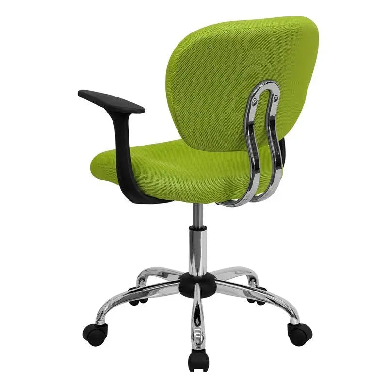 Brielle Mid-Back Apple Green Mesh Swivel Home/Office Task Chair w/Arms iHome Studio