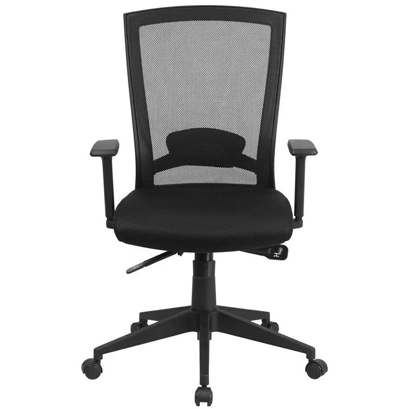 Brielle Mid-Back Black Mesh Executive Swivel Chair w/Paddle Control, Tilt iHome Studio