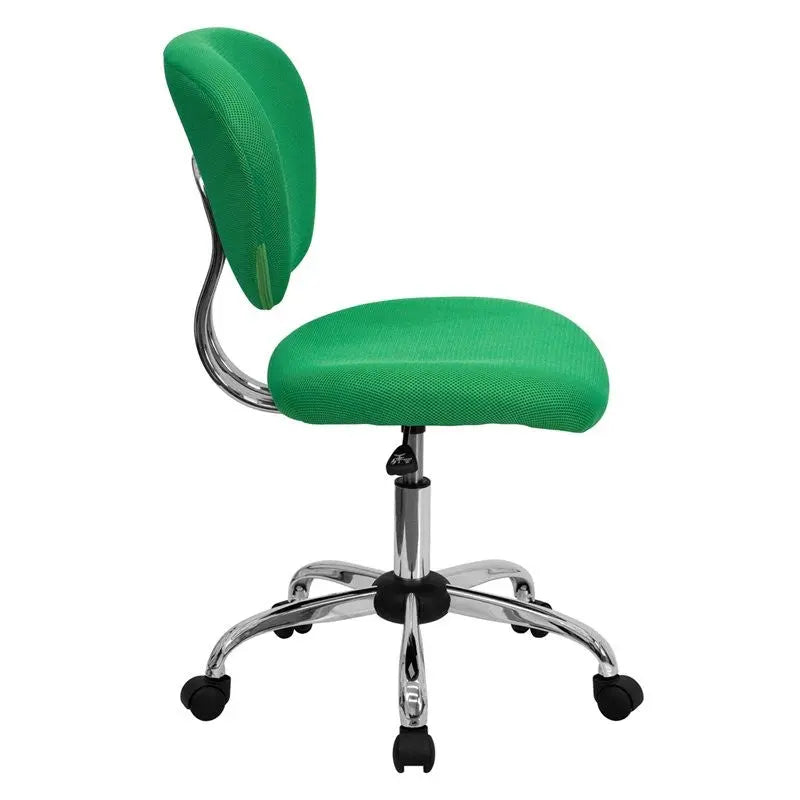 Brielle Mid-Back Bright Green Mesh Swivel Home/Office Task Chair iHome Studio