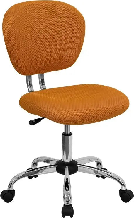 Brielle Mid-Back Orange Mesh Swivel Home/Office Task Chair iHome Studio