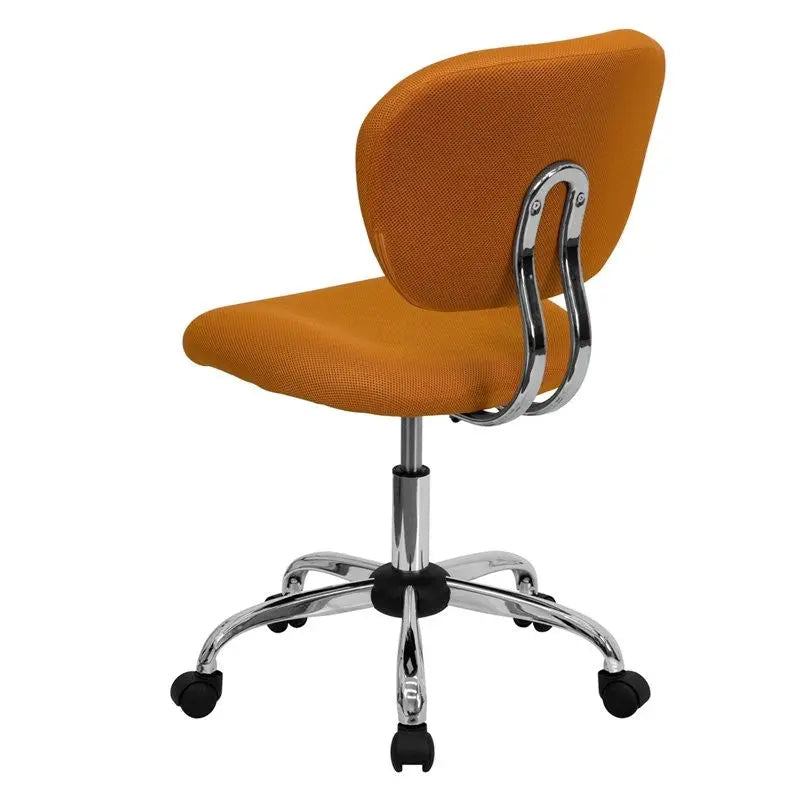 Brielle Mid-Back Orange Mesh Swivel Home/Office Task Chair iHome Studio