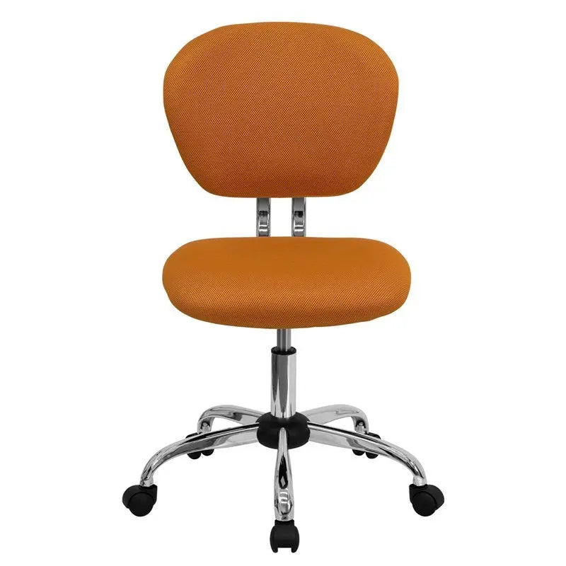 Brielle Mid-Back Orange Mesh Swivel Home/Office Task Chair iHome Studio