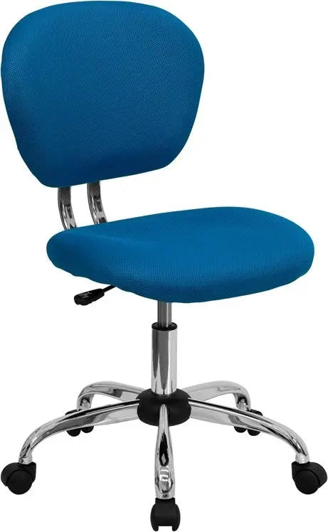 Brielle Mid-Back Turquoise Mesh Swivel Home/Office Task Chair iHome Studio