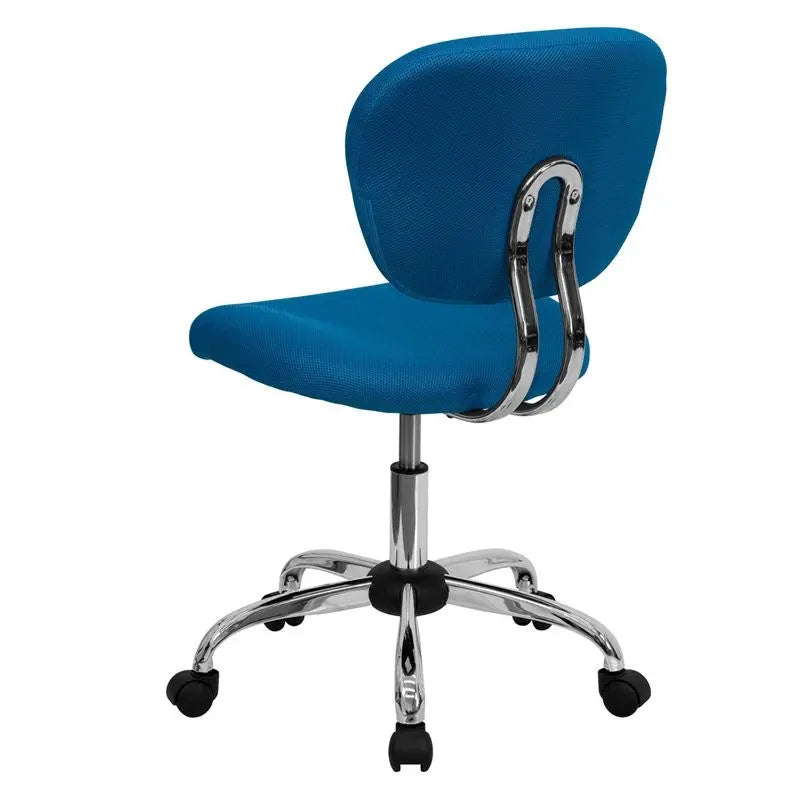 Brielle Mid-Back Turquoise Mesh Swivel Home/Office Task Chair iHome Studio