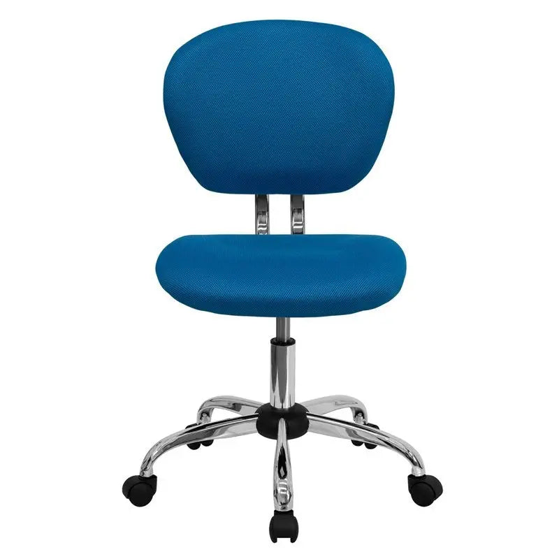 Brielle Mid-Back Turquoise Mesh Swivel Home/Office Task Chair iHome Studio