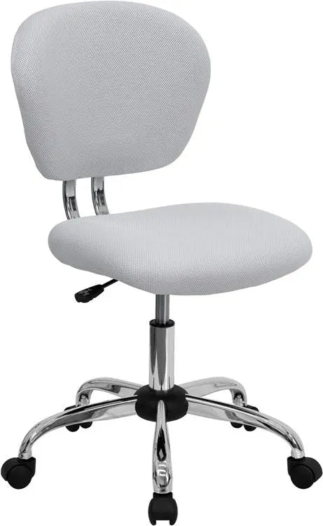 Brielle Mid-Back White Mesh Swivel Home/Office Task Chair iHome Studio