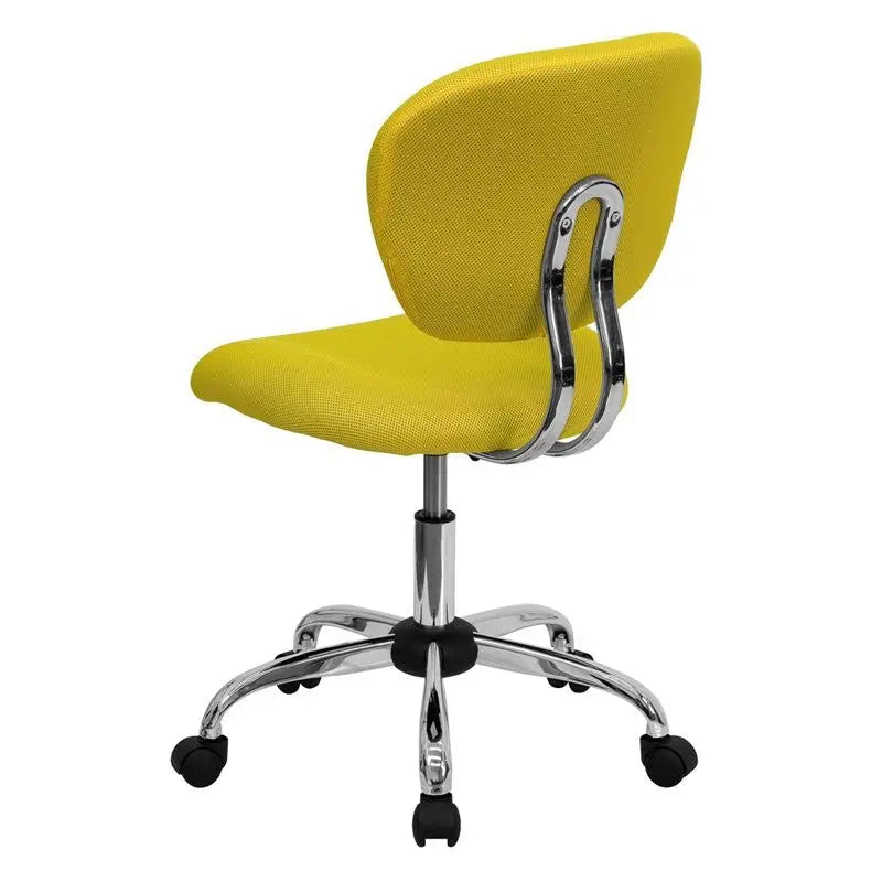 Brielle Mid-Back Yellow Mesh Swivel Home/Office Task Chair iHome Studio