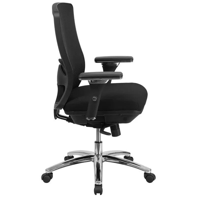 Brittany Black Mesh Swivel Chair w/Synchro-Tilt & Dual Paddle Control iHome Studio