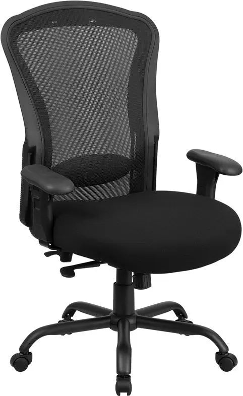 Brittany Black Ventilated Mesh Swivel Chair w/Synchro-Tilt iHome Studio