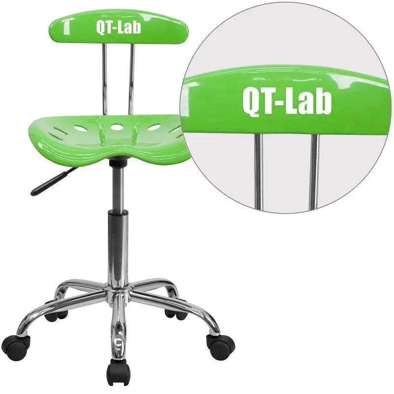 Brittany Personalized Apple Green Swivel Home/Office Task Chair w/Tractor Seat iHome Studio
