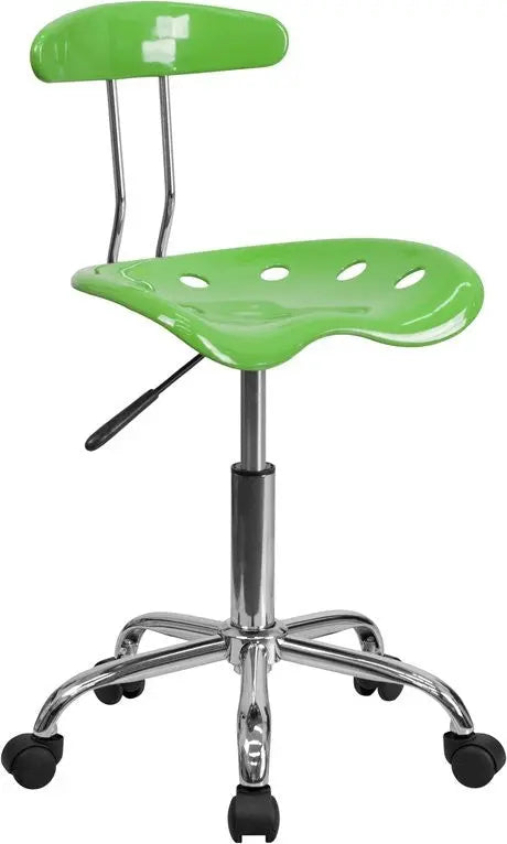 Brittany Spicy Lime Swivel Home/Office Task Chair w/Tractor Seat iHome Studio