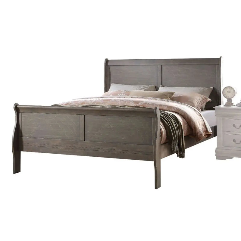 Brylee Full Sleigh Bed, Antique Gray iHome Studio