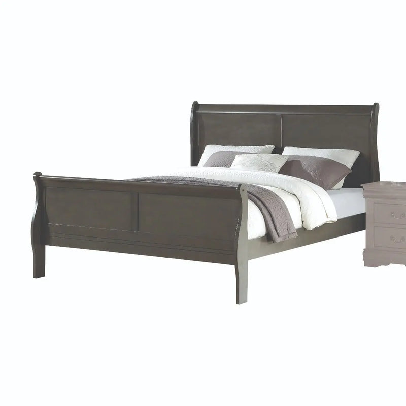 Brylee King Sleigh Bed, Dark Gray iHome Studio