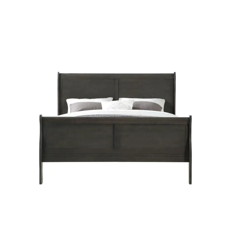 Brylee Queen Sleigh Bed, Dark Gray iHome Studio