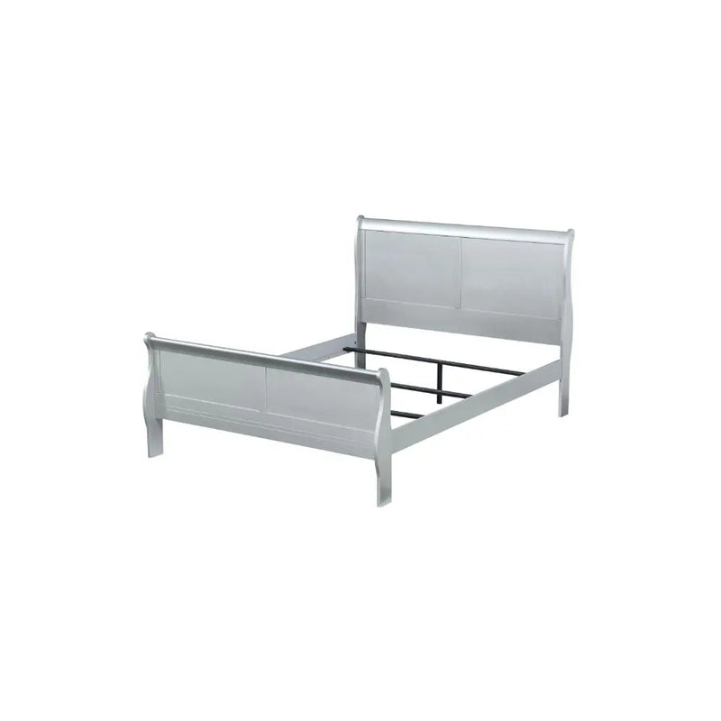 Brylee Queen Sleigh Bed, Platinum iHome Studio