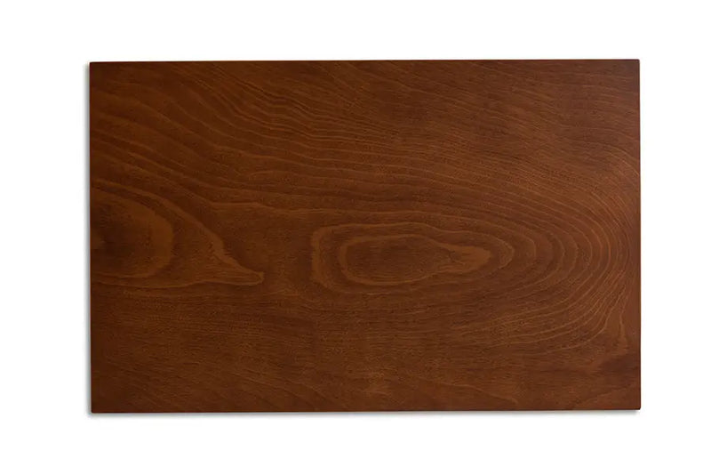 Burbank Grey Fabric Upholstered Walnut Brown Finished Wood 5pcs Dining Set iHome Studio