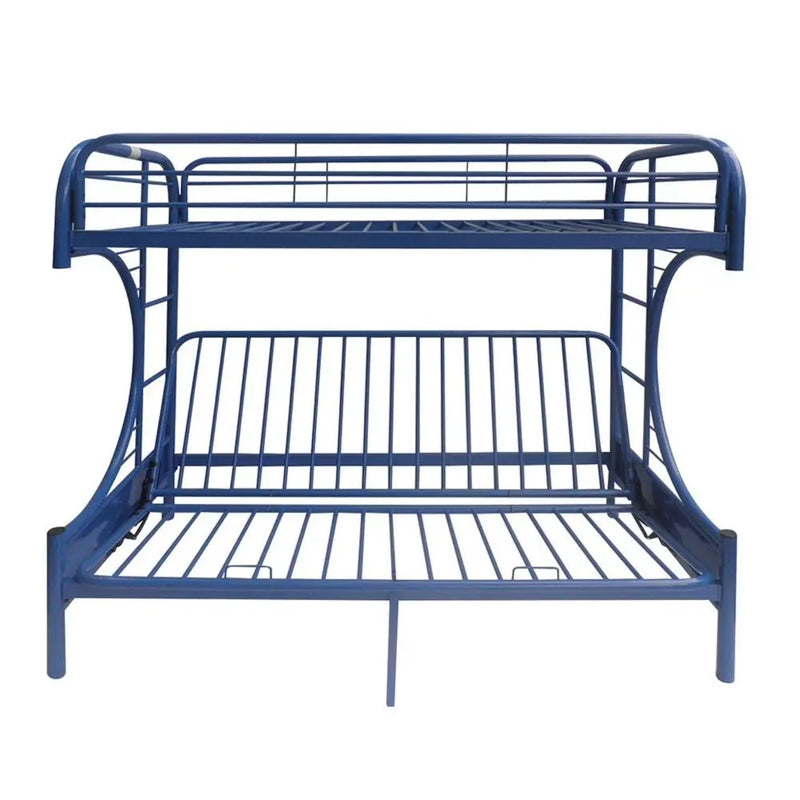 Cameron Twin/Full/Futon Metal Bunk Bed, Navy iHome Studio