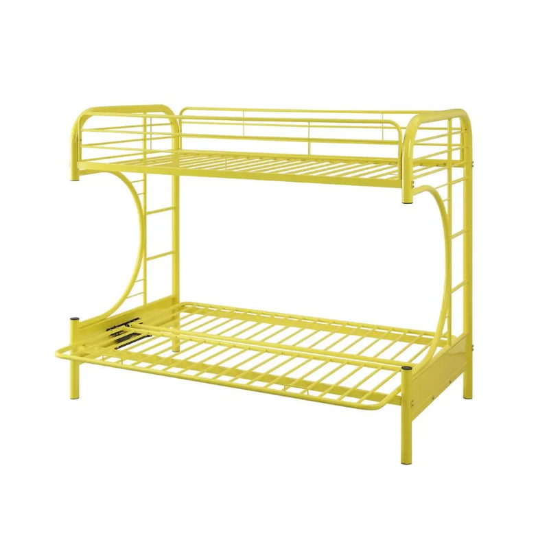 Cameron Twin/Full/Futon Metal Bunk Bed, Yellow iHome Studio