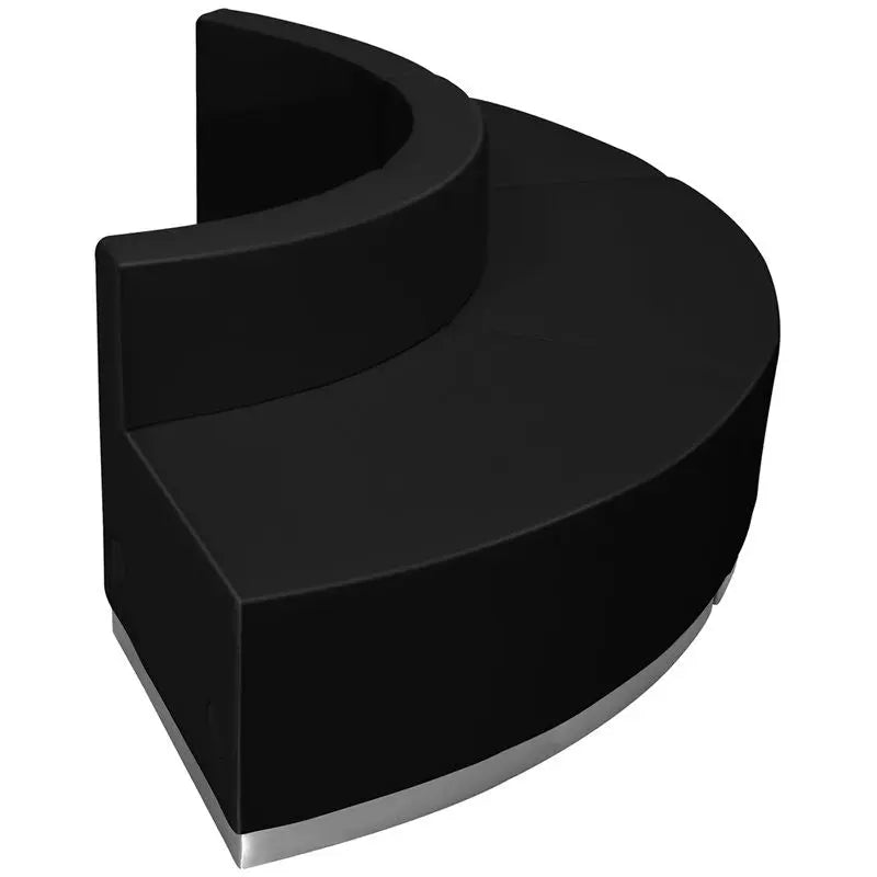 Chancellor "Cleo" Black Leather Office Configuration Sets 41, 3pcs iHome Studio