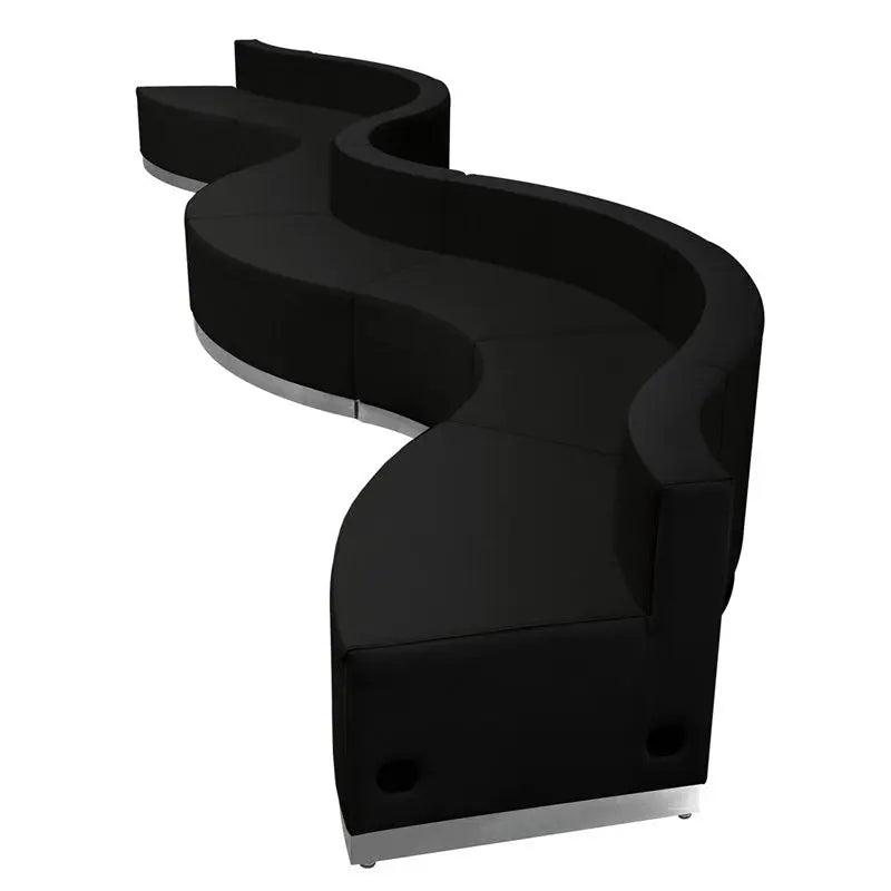 Chancellor "Cleo" Black Leather Office Configuration Sets 4, 8pcs iHome Studio