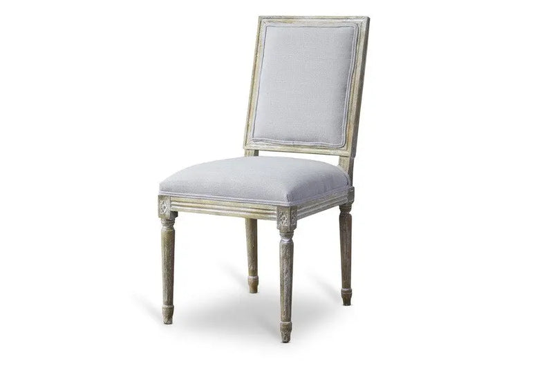 Clairette Wood Traditional French Accent Chair iHome Studio