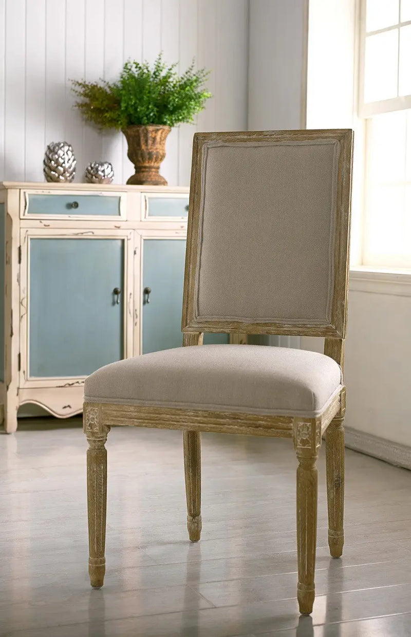 Clairette Wood Traditional French Accent Chair iHome Studio