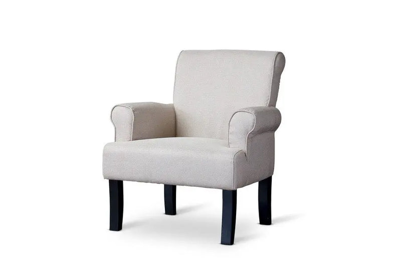 Classics Collection Wing Chair-Beige iHome Studio