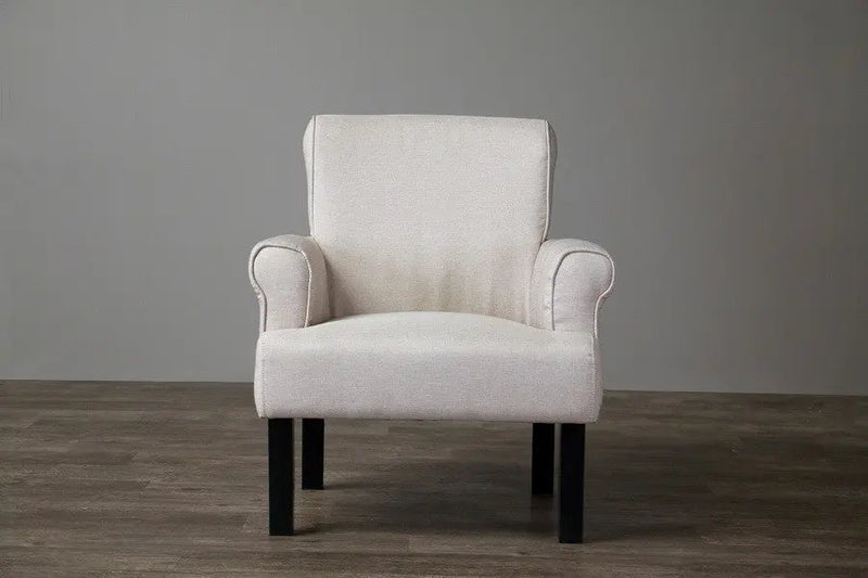 Classics Collection Wing Chair-Beige iHome Studio