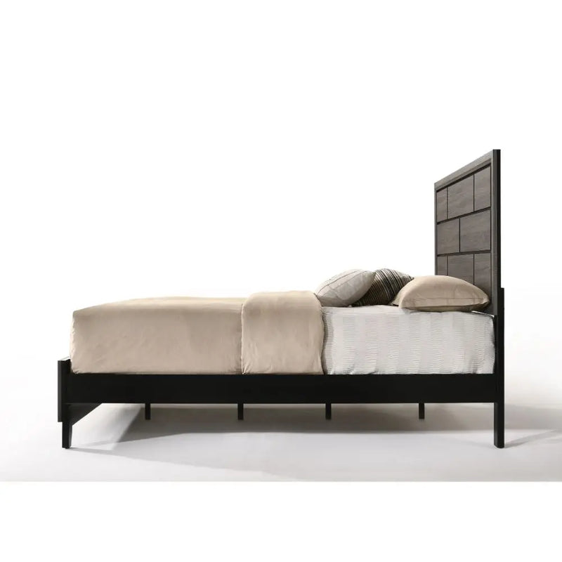 Clyde King Bed, Weathered Gray iHome Studio