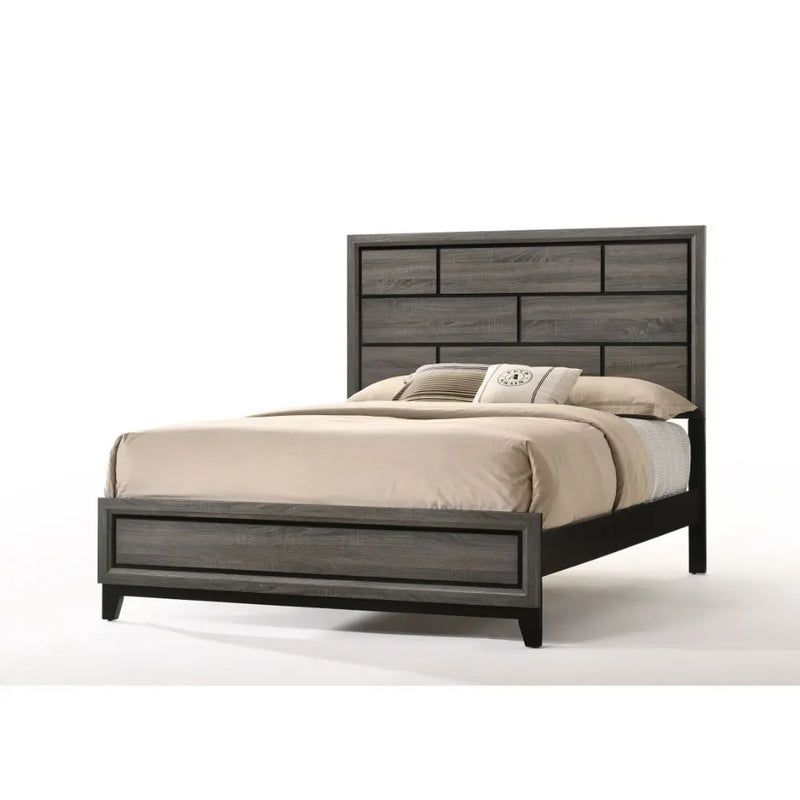 Clyde King Bed, Weathered Gray iHome Studio