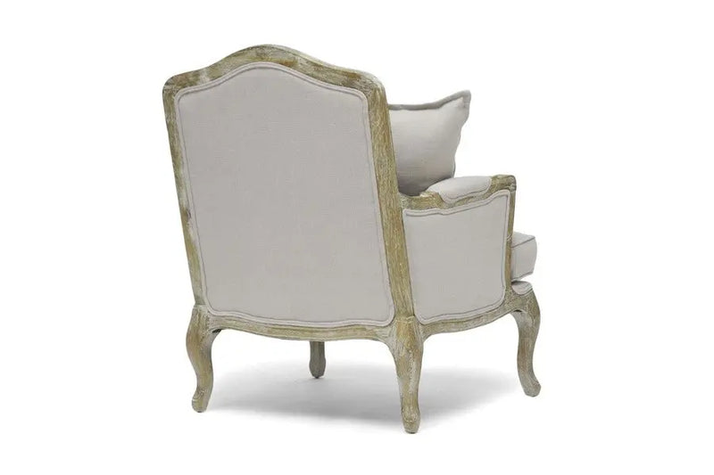 Constanza Classic Antiqued French Accent Chair iHome Studio