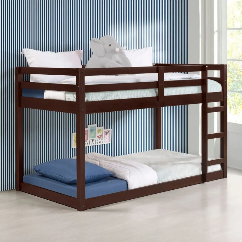 Dayana Twin/Twin Loft Bed, Espresso iHome Studio