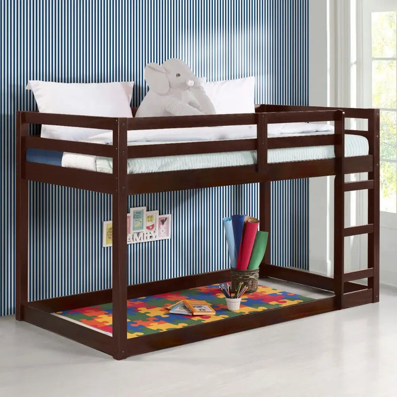 Dayana Twin/Twin Loft Bed, Espresso iHome Studio