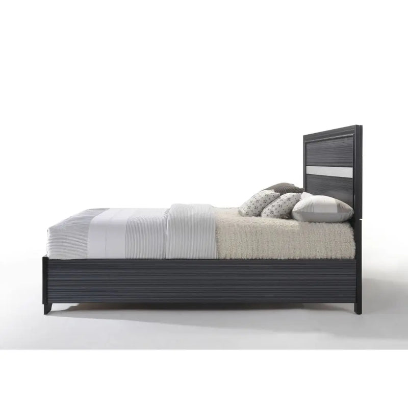 Easton King Bed w/Drawer, Black iHome Studio