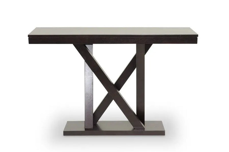 Everdon Dark Brown Modern Sofa Table iHome Studio